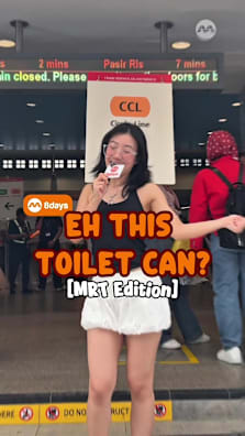 0.5/5 do not recommend  #8dayssg #mrt #toiletreview 