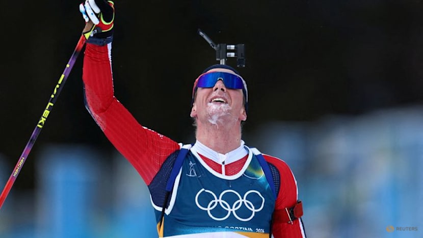 Biathlon-Bakken's mother congratulates Botn after emotional Norway gold
