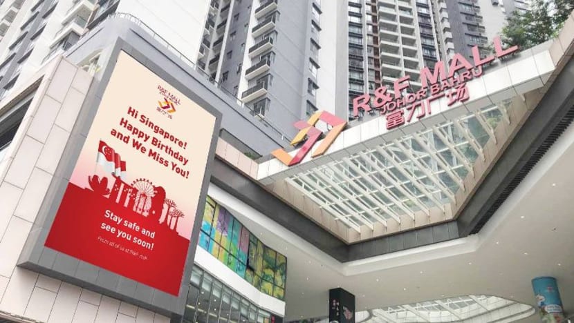 Pusat beli-belah JB ucap Selamat Hari Kebangsaan kepada S'pura; rindu kunjungan rakyat