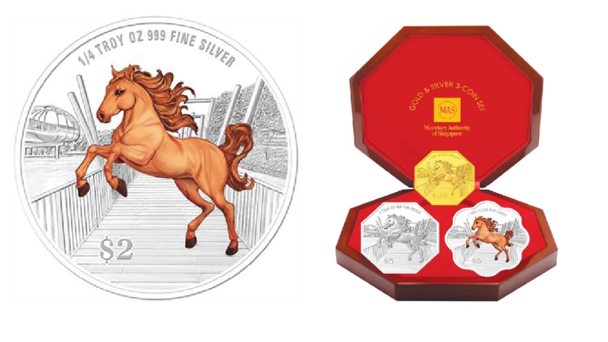MAS unveils 2026 Year of the Horse coin featuring Punggol Waterway Park