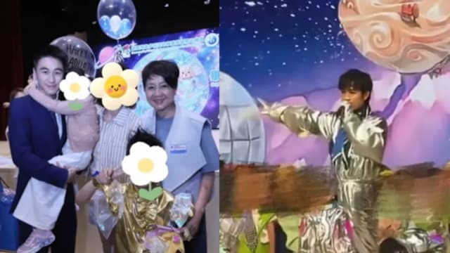 孩子幼儿园毕业，何猷君上台致辞、古巨基献唱