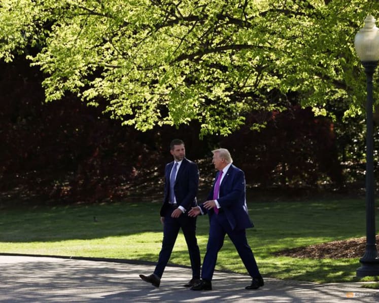 Trump's son Eric to join father's state visit to China