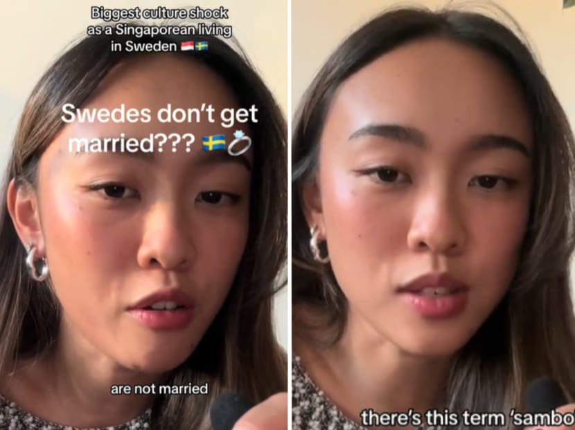 Ms Wynnette Yip, who has been living in Sweden for the past four years, shared that her biggest culture shock was that couples in Sweden do not get married even after starting a family together. Ms Wynnette Yip, who has been living in Sweden for the past four years, shared that her biggest culture shock was that couples in Sweden do not get married even after starting a family together.