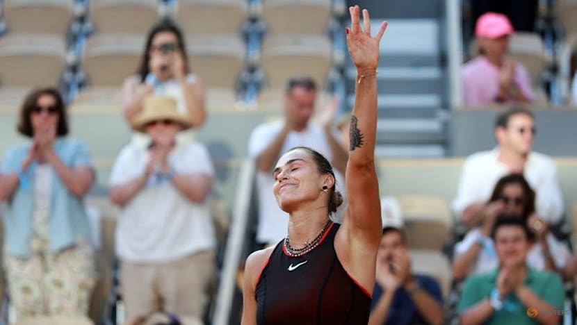 Top seed Sabalenka survives first set wobble to beat Jacquemot