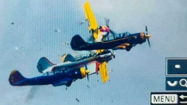 葡萄牙航空展发生飞机相撞事故 造成一死一伤