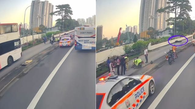 PIE发生摩托车意外 一人送院