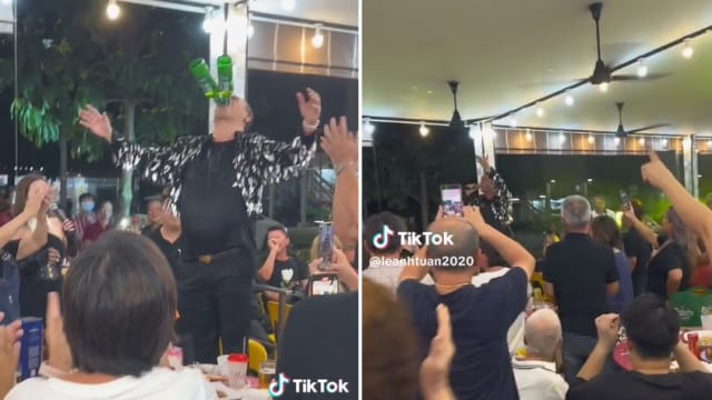 后港咖啡店摇身“歌台”？歌手豪饮民众“群嗨” 