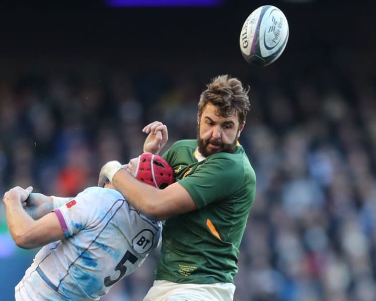 South Africa's De Jager given four-match ban after red card