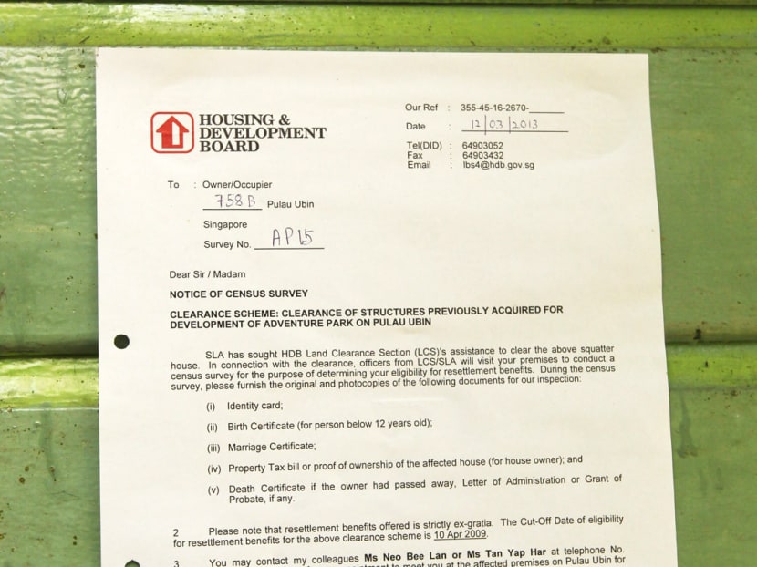 No plans to evict Pulau Ubin residents