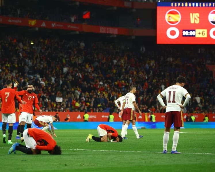 Toothless Spain held to 0-0 draw by Egypt in friendly