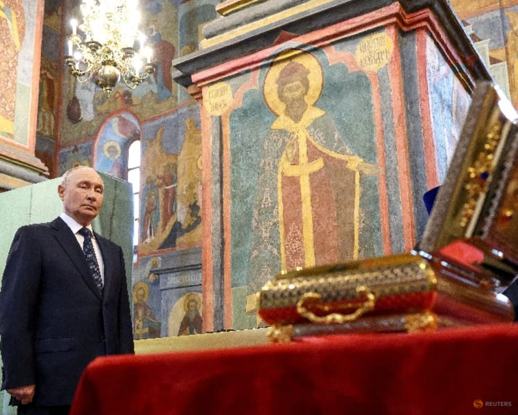 Russia sends bones of medieval warrior prince to Ukraine front to boost morale