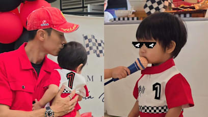 Desmond Tan's 1-Yr-Old Son Said To Be Very Handsome... So Why Is The Actor Not That Keen On Him Joining Showbiz?