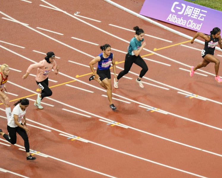 Shanti Pereira suffers scare in 100m heat, but qualifies for Asian Games final