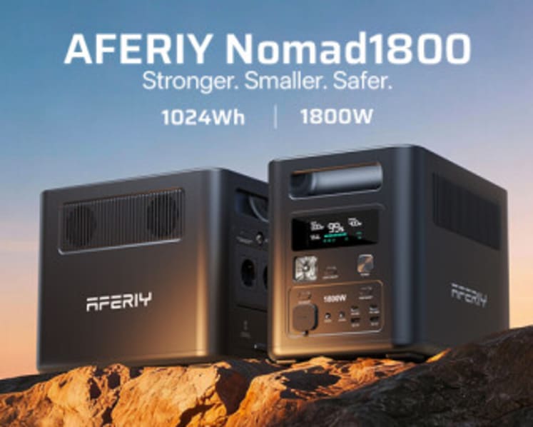 AFERIY Unveils Next-Generation Portable Power Station Nomad1800 at CES