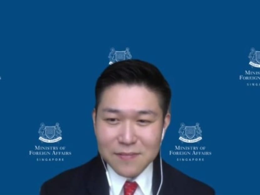 Ministry of Foreign Affairs director-general Gilbert Oh Hin Kwan. Ministry of Foreign Affairs director-general Gilbert Oh Hin Kwan.