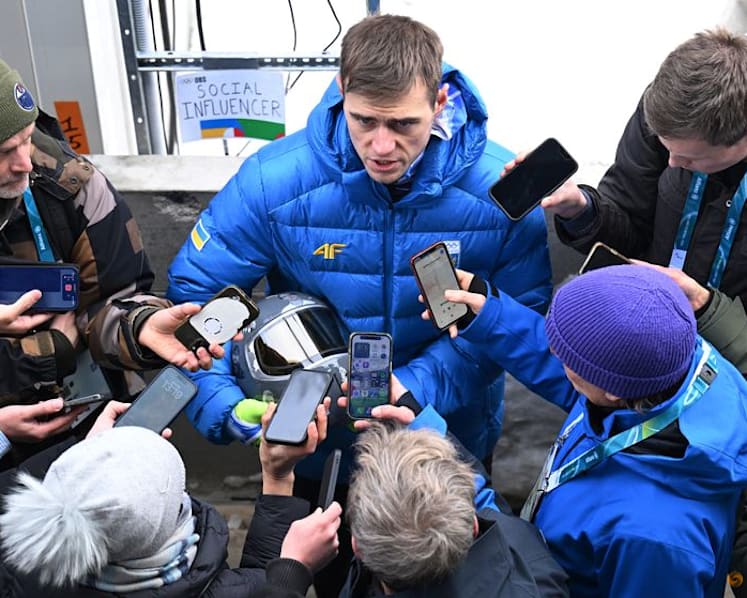 IOC 'begs' defiant Ukrainian to race without war dead helmet