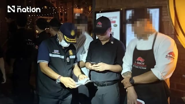 泰国芭提雅高档牛排馆遭突击 七外籍员工被捕