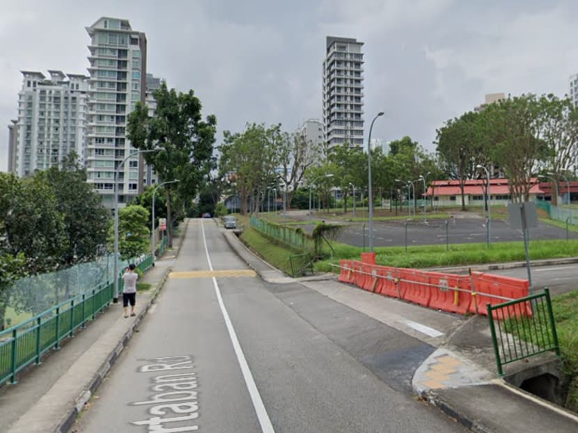 A view of Martaban Road, where cyclist Li Lanying crashed into a pedestrian. A view of Martaban Road, where cyclist Li Lanying crashed into a pedestrian.