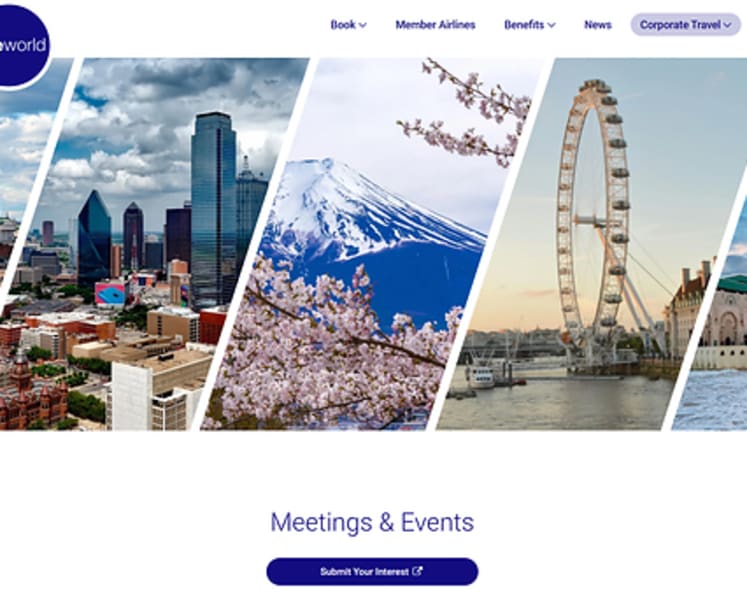 oneworld Relaunches Meetings & Events Sales Tool as New Research Reveals the Future of Global Gatherings