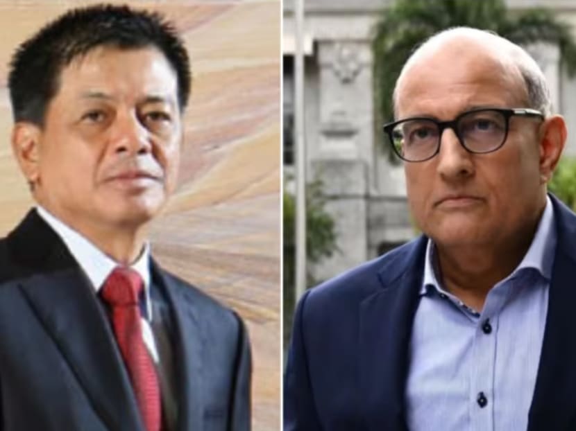 Former Transport Minister S Iswaran (right) is said to have obtained valuable items from Mr Lum Kok Seng (left), a director at Lum Chang Building Contractors. Former Transport Minister S Iswaran (right) is said to have obtained valuable items from Mr Lum Kok Seng (left), a director at Lum Chang Building Contractors.