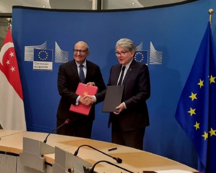 Singapore seeks to reinforce role as digital hub, signs partnership with EU