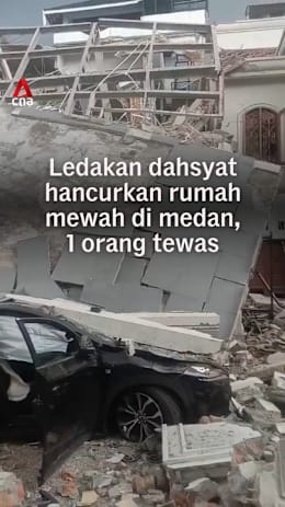Ledakan dahsyat hancurkan rumah mewah di Medan, 1 orang tewas