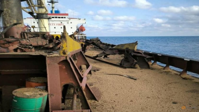 Ukraine says Russia hit civilian grain vessel in Black Sea Ukraine says Russia hit civilian grain vessel in Black Sea