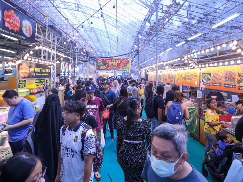Crowds at the Geylang Serai Ramadan bazaar on March 26, 2023. Crowds at the Geylang Serai Ramadan bazaar on March 26, 2023.