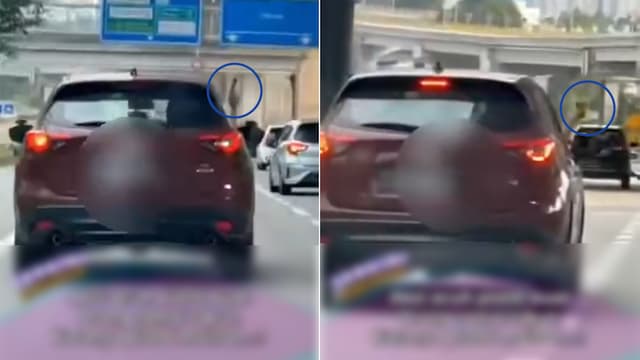 疑因不满被超车 马国司机亮“枪”威胁被捕