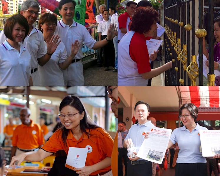 Political parties out in force on Sunday