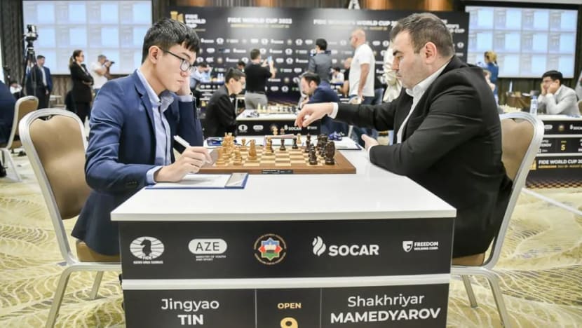 Singapore chess grandmaster Tin Jingyao reflects on upset win after exit from FIDE World Cup Singapore chess grandmaster Tin Jingyao reflects on upset win after exit from FIDE World Cup