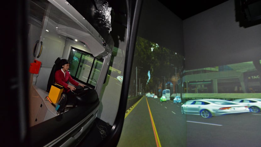 New SMRT training centre lets bus drivers learn via life-size simulators