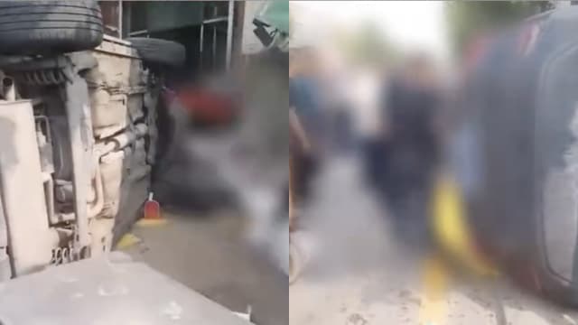 疑夫妻吵架 中国男开车撞丈母娘店铺致一岁儿惨死