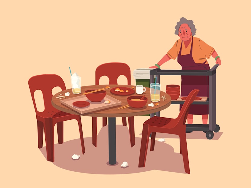 The Big Read: As old habits die hard at hawker centres, Singapore seeks to fine its way out