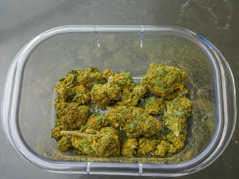 A photo showing cannabis buds in a bowl.