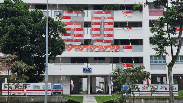 200多名碧山居民以环保材料 打造SG60艺术长廊让公众打卡
