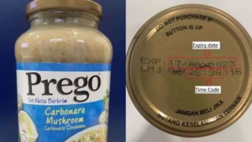 Prego Carbonara Mushroom Pasta Sauce recalled due to product spoilage: SFA