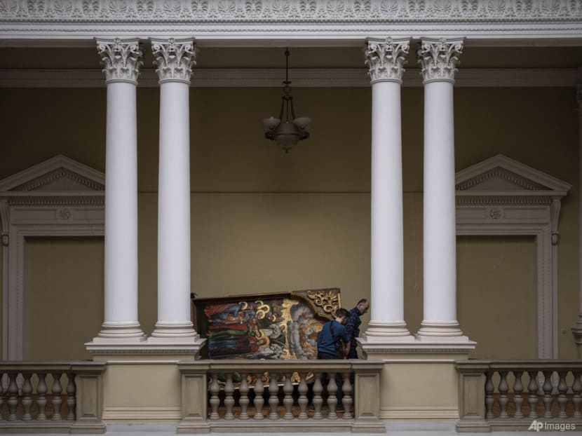 At Ukraine's largest art museum, a race to protect heritage