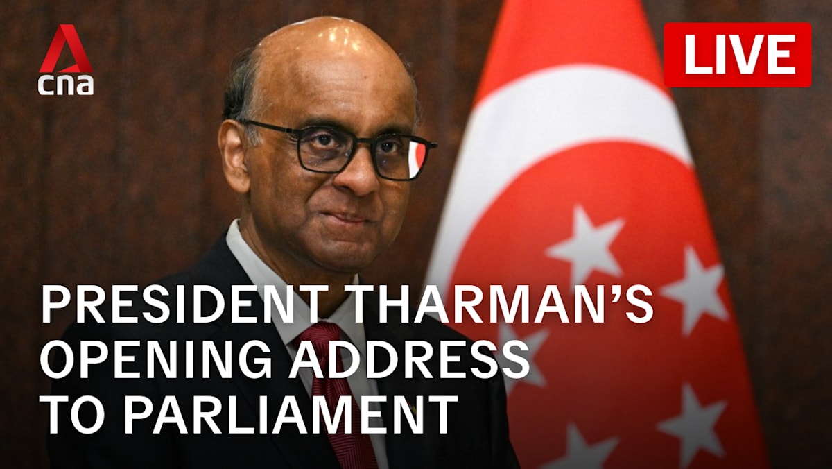 Watch live: President Tharman’s speech at opening session of Singapore Parliament Watch live: President Tharman’s speech at opening session of Singapore Parliament