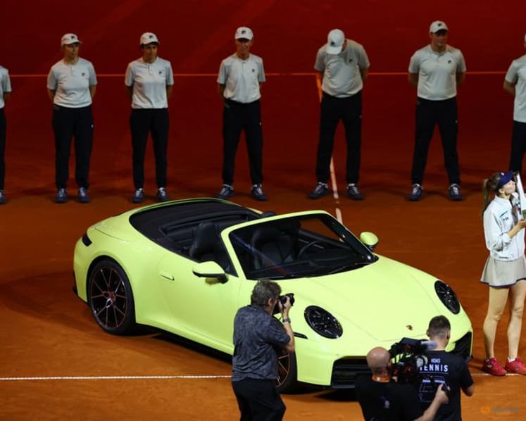 Rybakina beats Muchova to win Stuttgart crown - and a Porsche - for second time