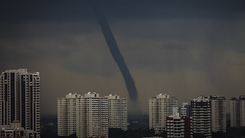 Waterspout spotted near East Coast Park area on Saturday afternoon