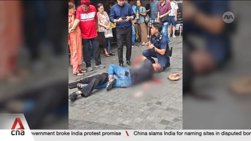 Clementi knife incident: Man stabbed himself repeatedly in public; disarmed by passer-by