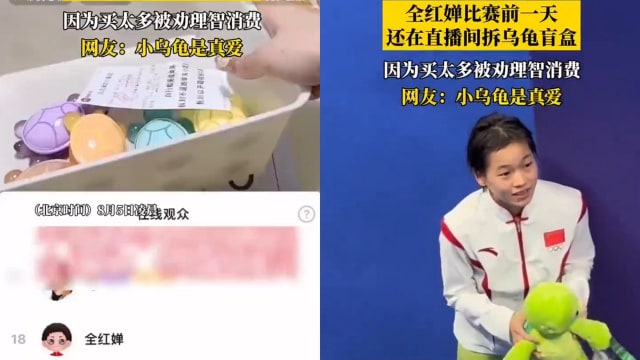 全红婵比赛前买乌龟盲盒 中国网民又惊又喜