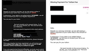 Police warn of scams involving school fee payment emails; S$44,000 lost since Oct 14