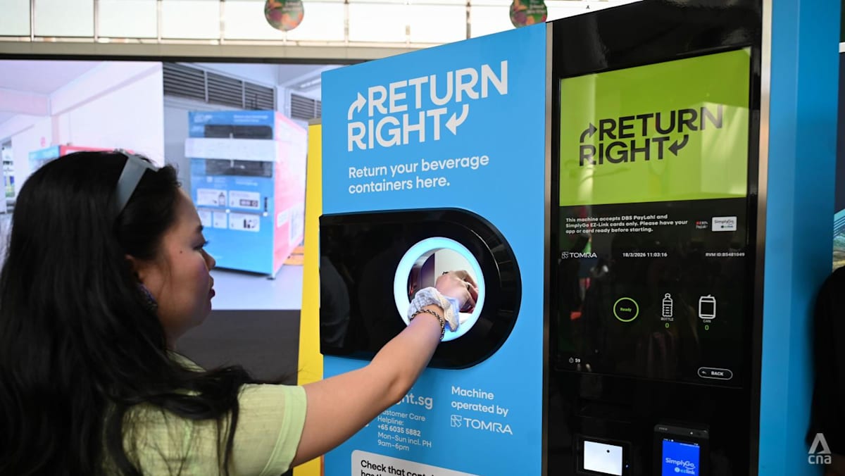 channelnewsasia.com - Natasha Ganesan - 300 more beverage container return machines to be deployed at institutes of higher learning, industrial areas