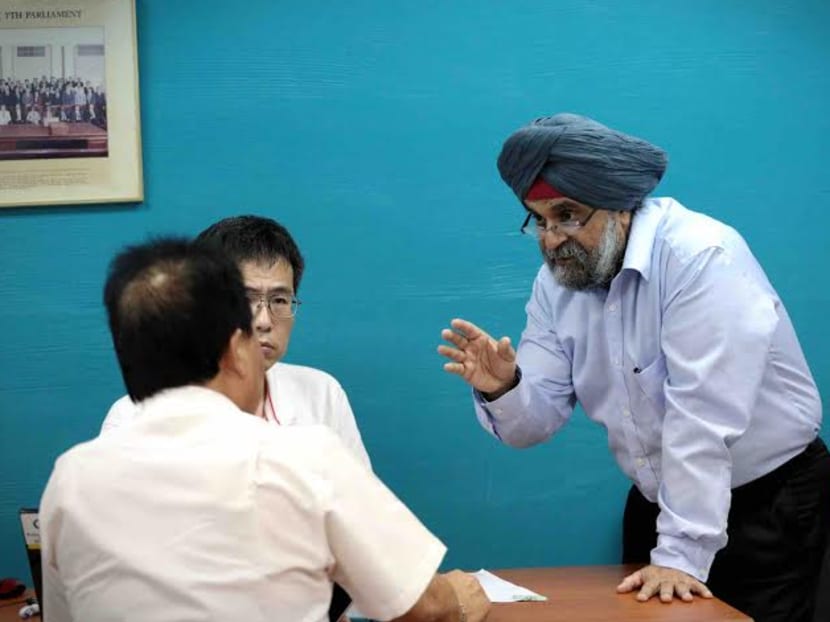 Retiring MP Inderjit Singh at a Meet-the-People Session. TODAY file photo