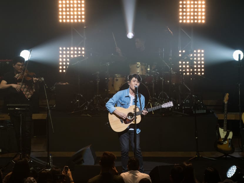 Gentle Bones performs at The Esplanade Concert Hall, June 10, 2016. Photo: Aloysius Lim
