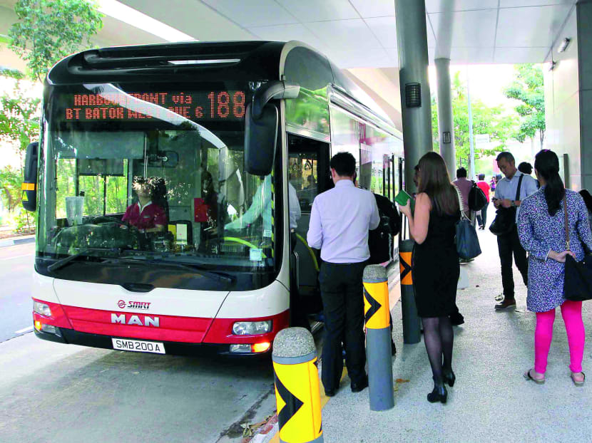 SMRT bus service 188 pulls into a bus stop along West Coast Highway on Feb 3, 2014.  TODAY file photo