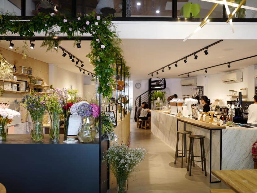 Smell the roast: Drop by the ‘Flower cafe’ for pretty blooms and great lattes