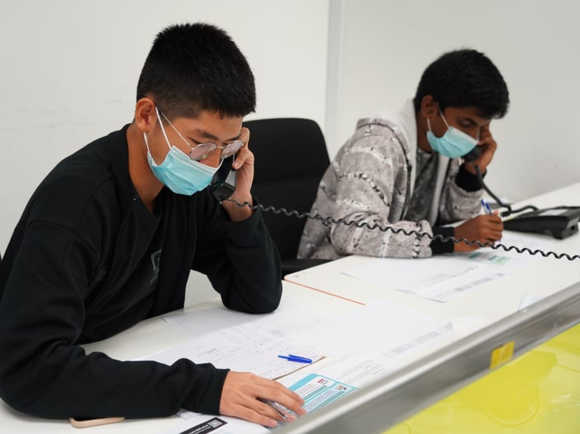 The Singapore Armed Forces deployed more than 450 crew from the army, navy and air force to help with the Covid-19 home recovery programme. The Singapore Armed Forces deployed more than 450 crew from the army, navy and air force to help with the Covid-19 home recovery programme.